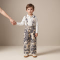 The Little Braces Trousers — Black Toile