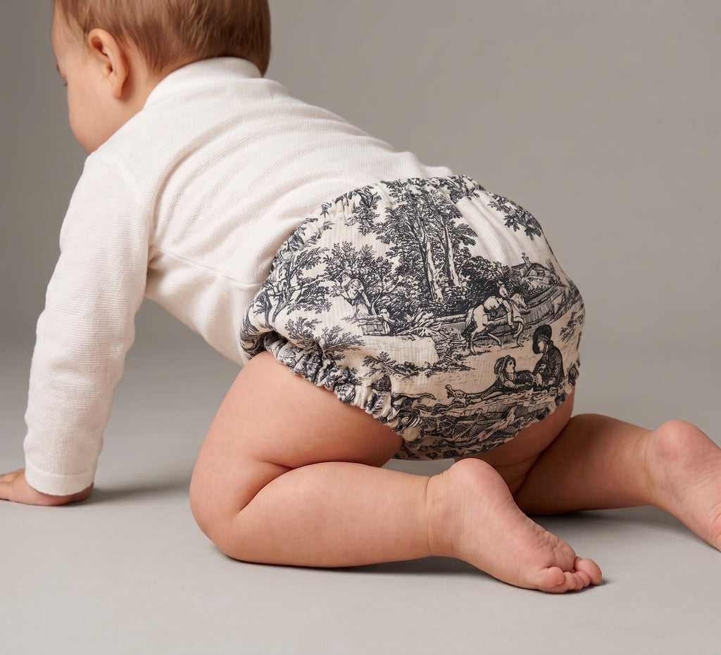 The Little First Bloomers — Black Toile