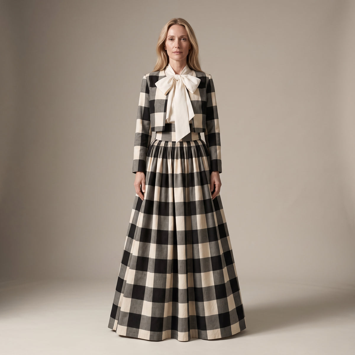 The Ball Skirt — Black Check