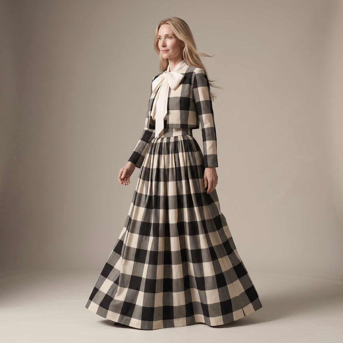 The Ball Skirt — Black Check