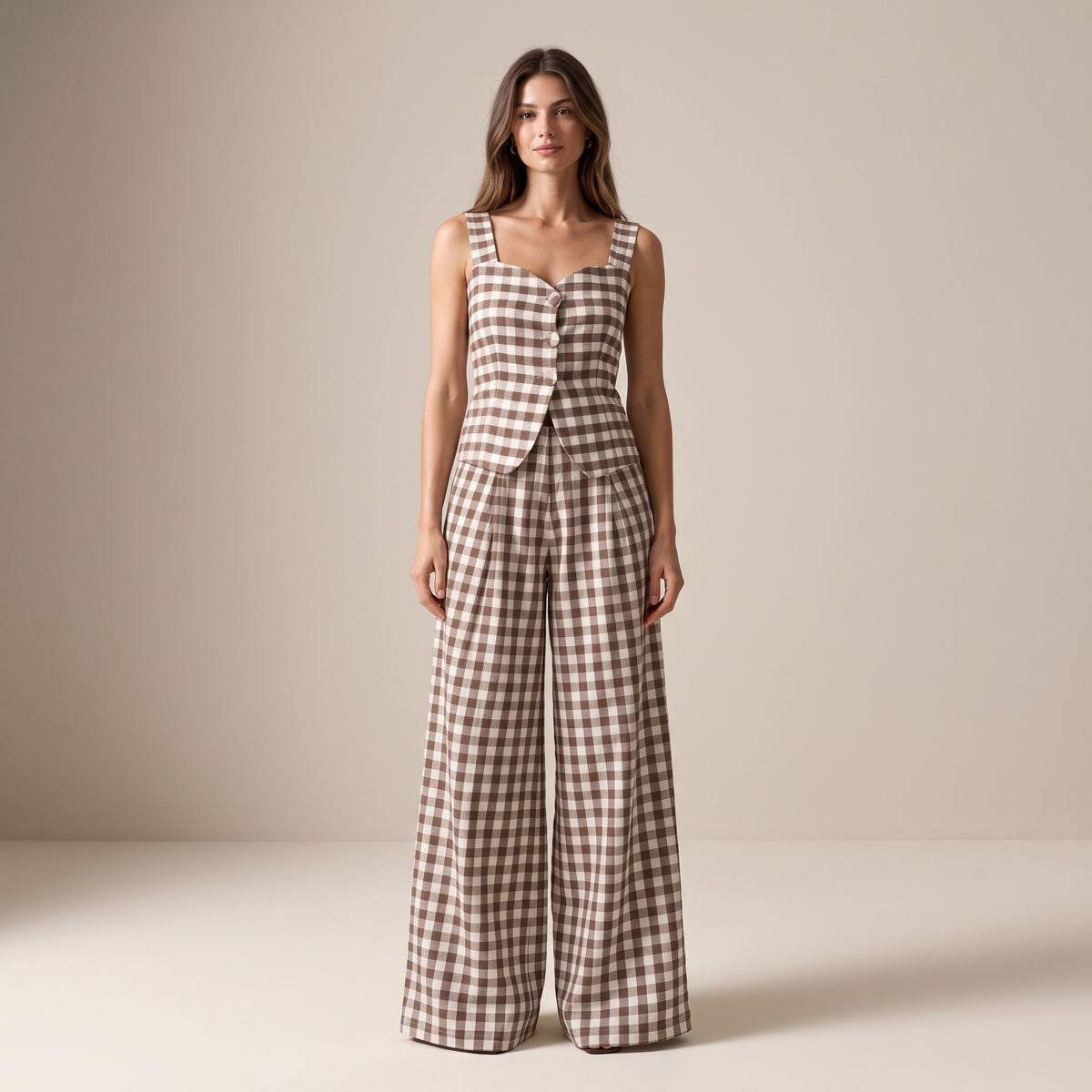 The Perfect Trousers — Brown Gingham