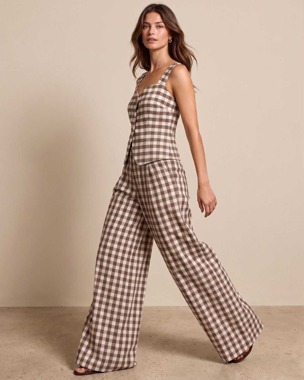 The Perfect Trousers — Brown Gingham