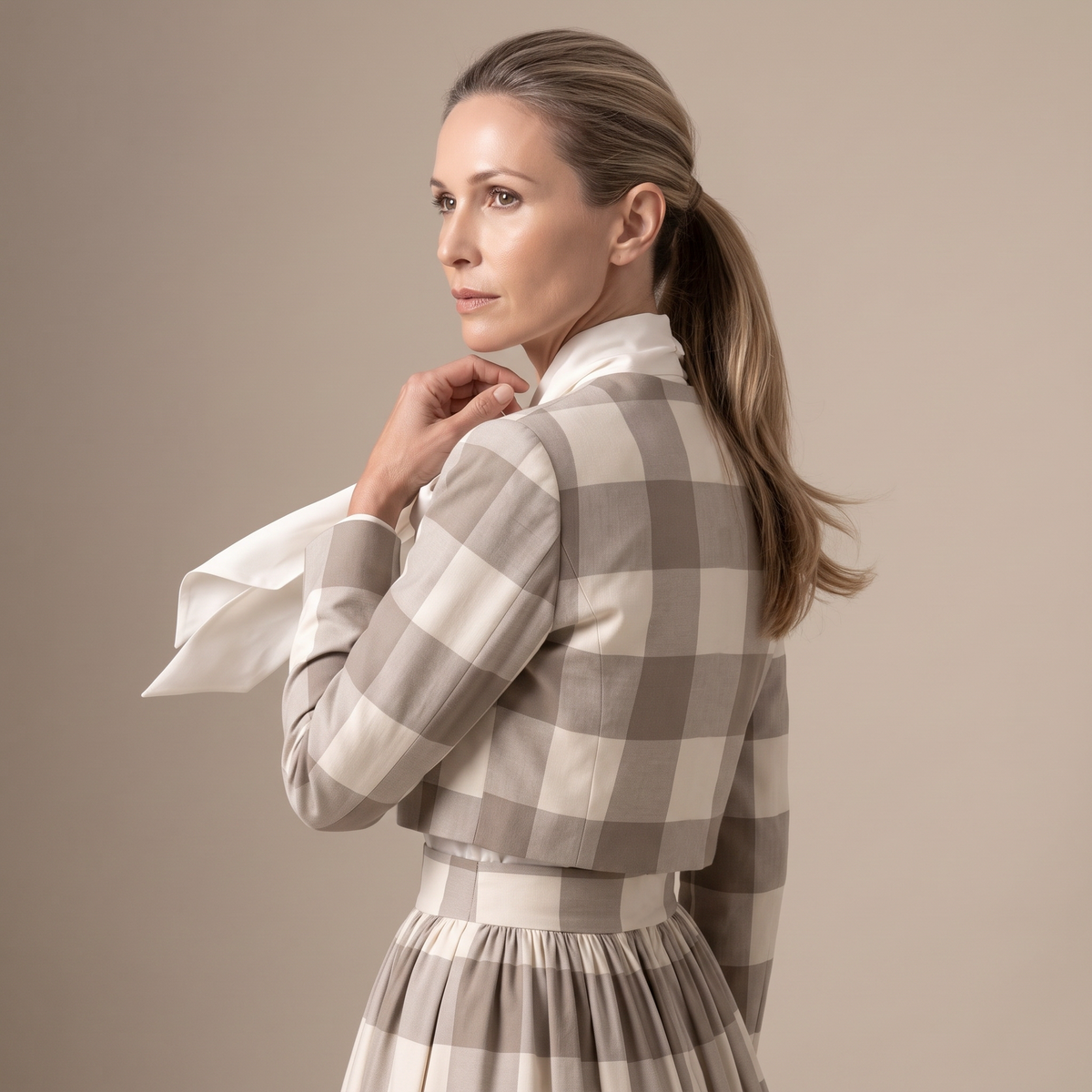 The Dinner Jacket — Beige Check