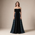The Bow Dress in Blue & Green Scottish Tartan — Mrs. Francoise Holidays 2026