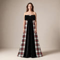 The Bow Dress in Ivory Highland Tartan — Mrs. Francoise Holidays 2026