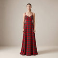 The Candlelight Dress in Red Stewart Tartan — Mrs. Francoise Holidays 2026