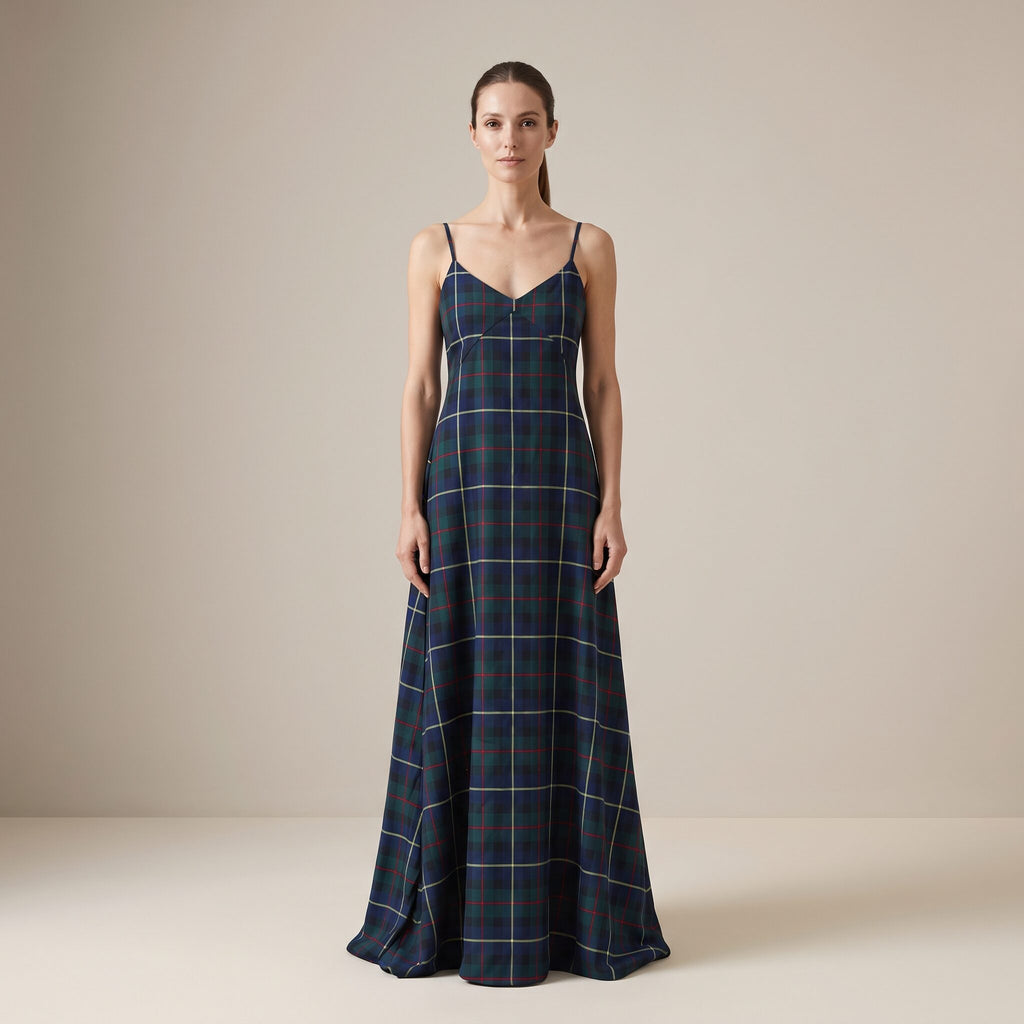 The Candlelight Dress in Red Stewart Tartan — Mrs. Francoise Holidays 2026