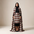 The Carol Cape in Ivory Highland Tartan — Mrs. Francoise Holidays 2026
