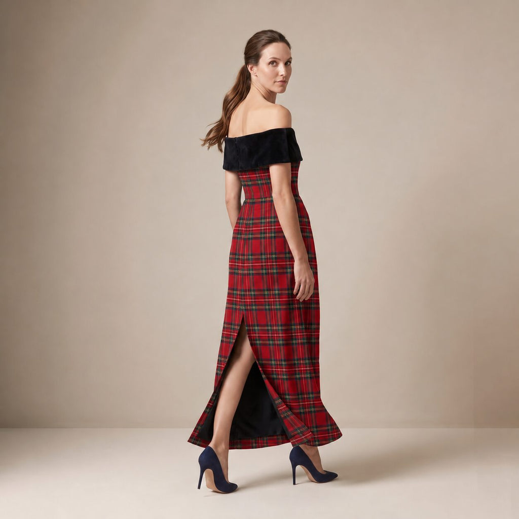 The Cinema Dress in Red Stewart Tartan — Mrs. Francoise Holidays 2026