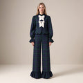 The Darling Blouse in Blue & Green Scottish Tartan — Mrs. Francoise Holidays 2026