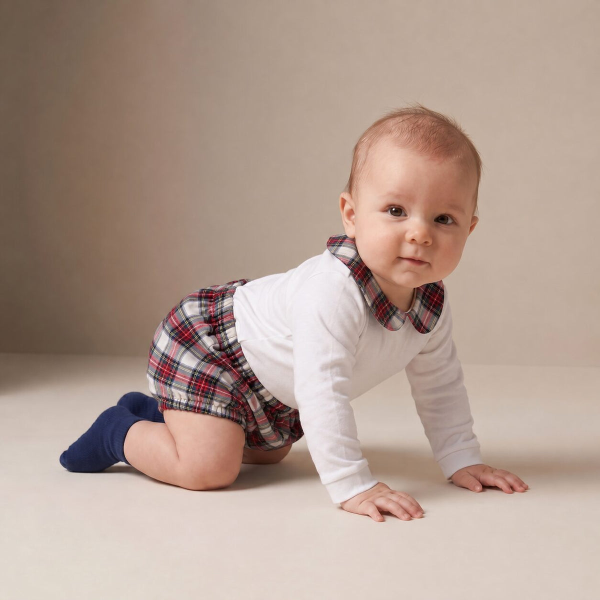 Little Bloomers in Red Stewart Tartan — Mrs. Francoise Holidays 2026