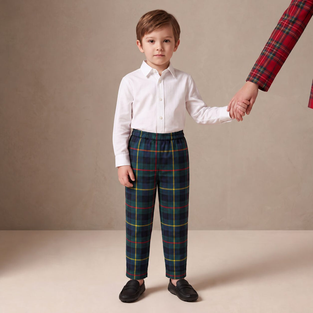Little Boy Trousers in Red Stewart Tartan — Mrs. Francoise Holidays 2026