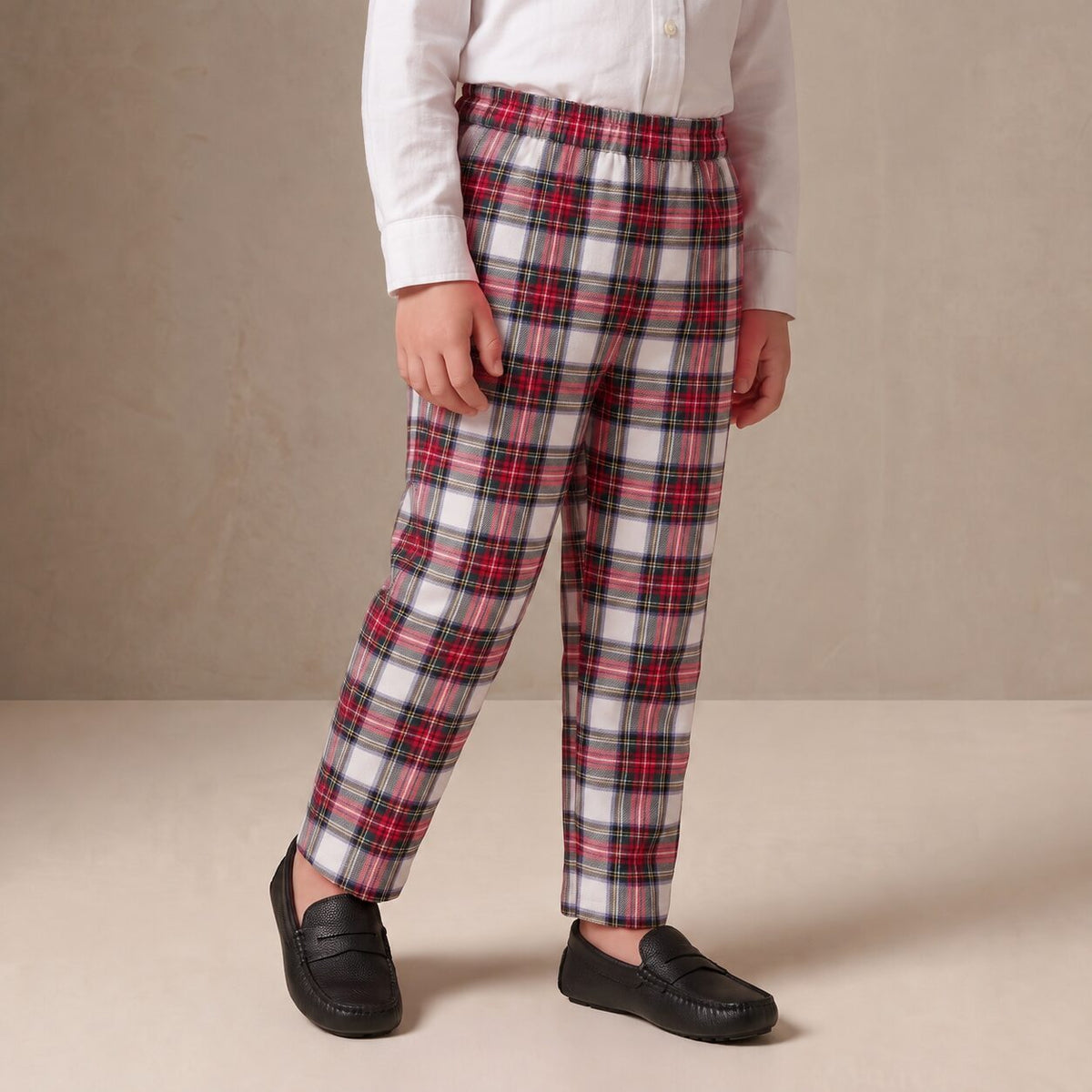 Little Boy Trousers in Red Stewart Tartan — Mrs. Francoise Holidays 2026