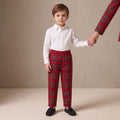 Little Boy Trousers in Red Stewart Tartan — Mrs. Francoise Holidays 2026