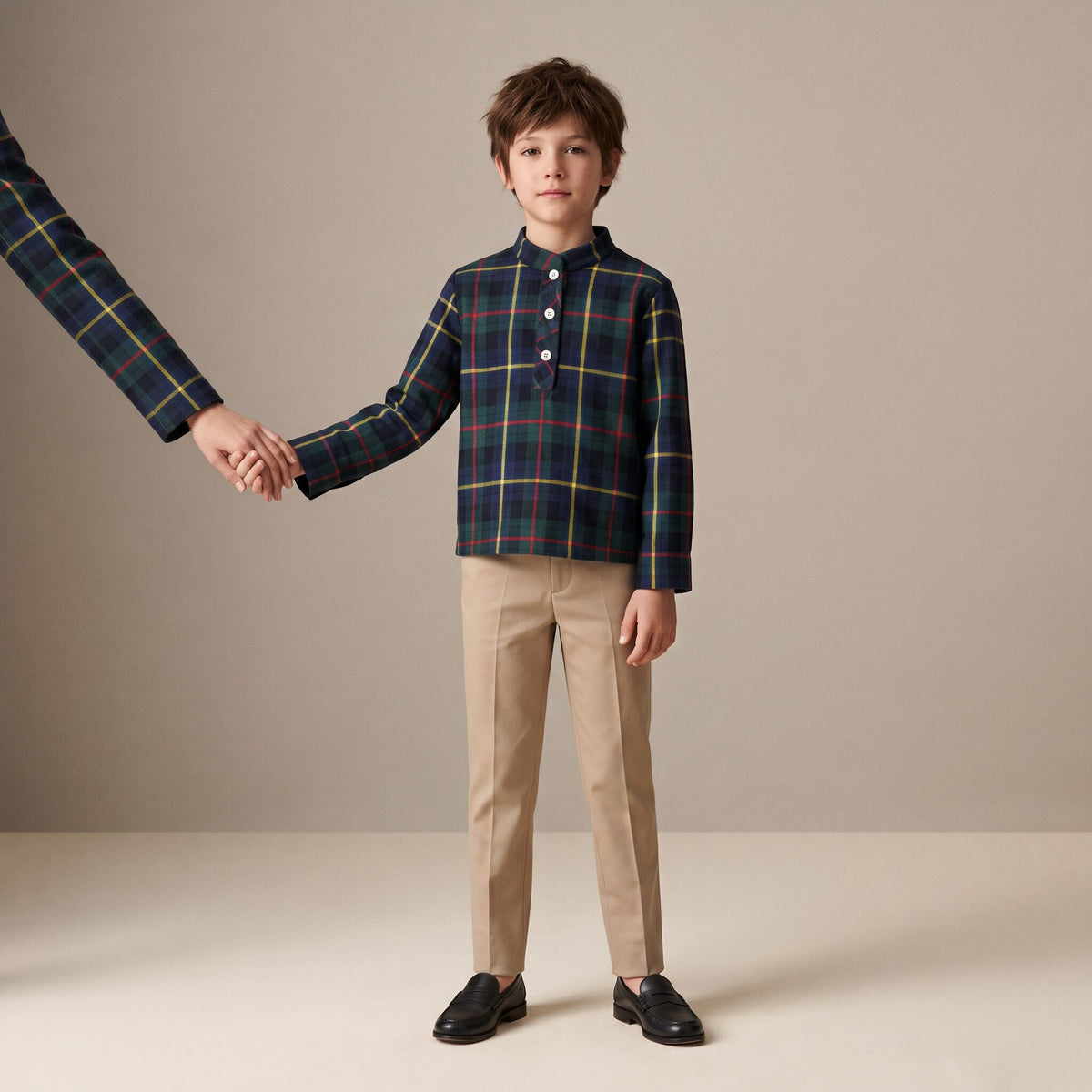 Little Country Jacket in Red Stewart Tartan — Mrs. Francoise Holidays 2026