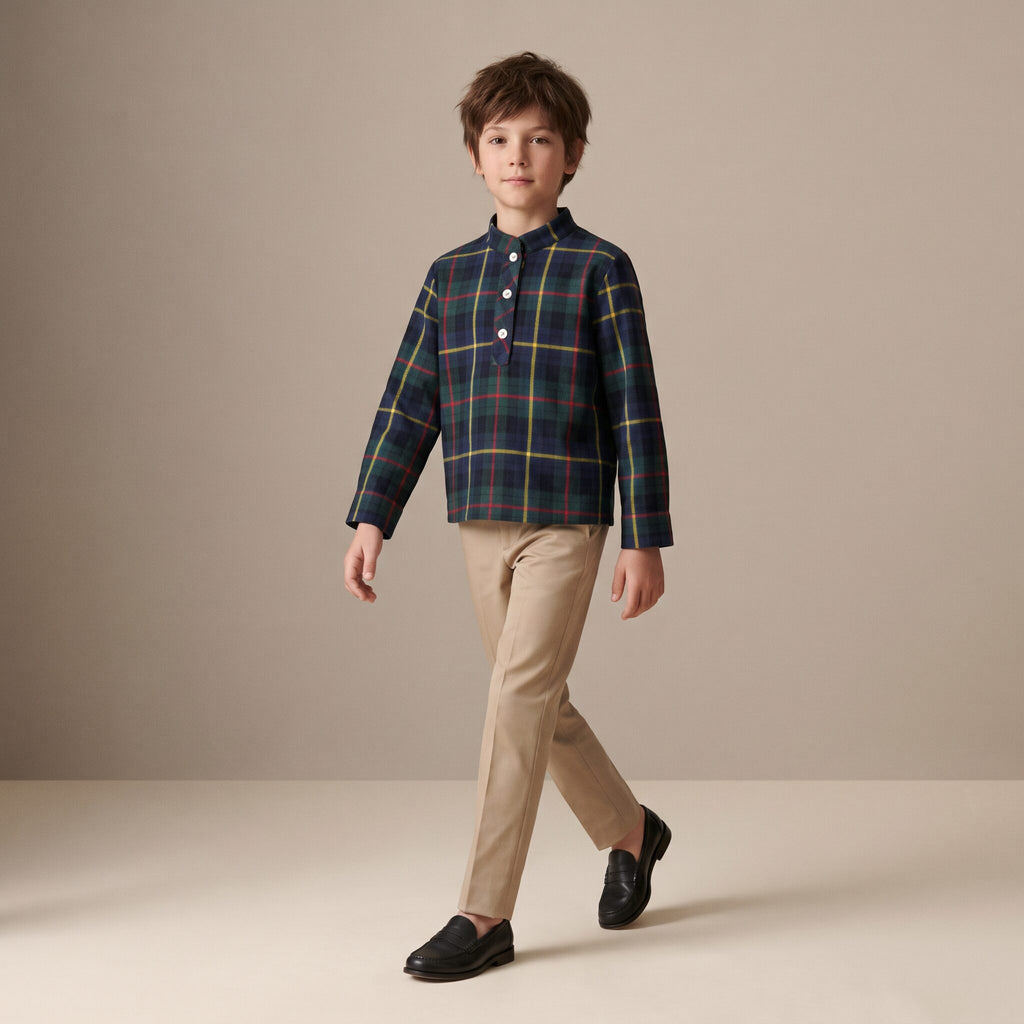 Little Country Jacket in Red Stewart Tartan — Mrs. Francoise Holidays 2026