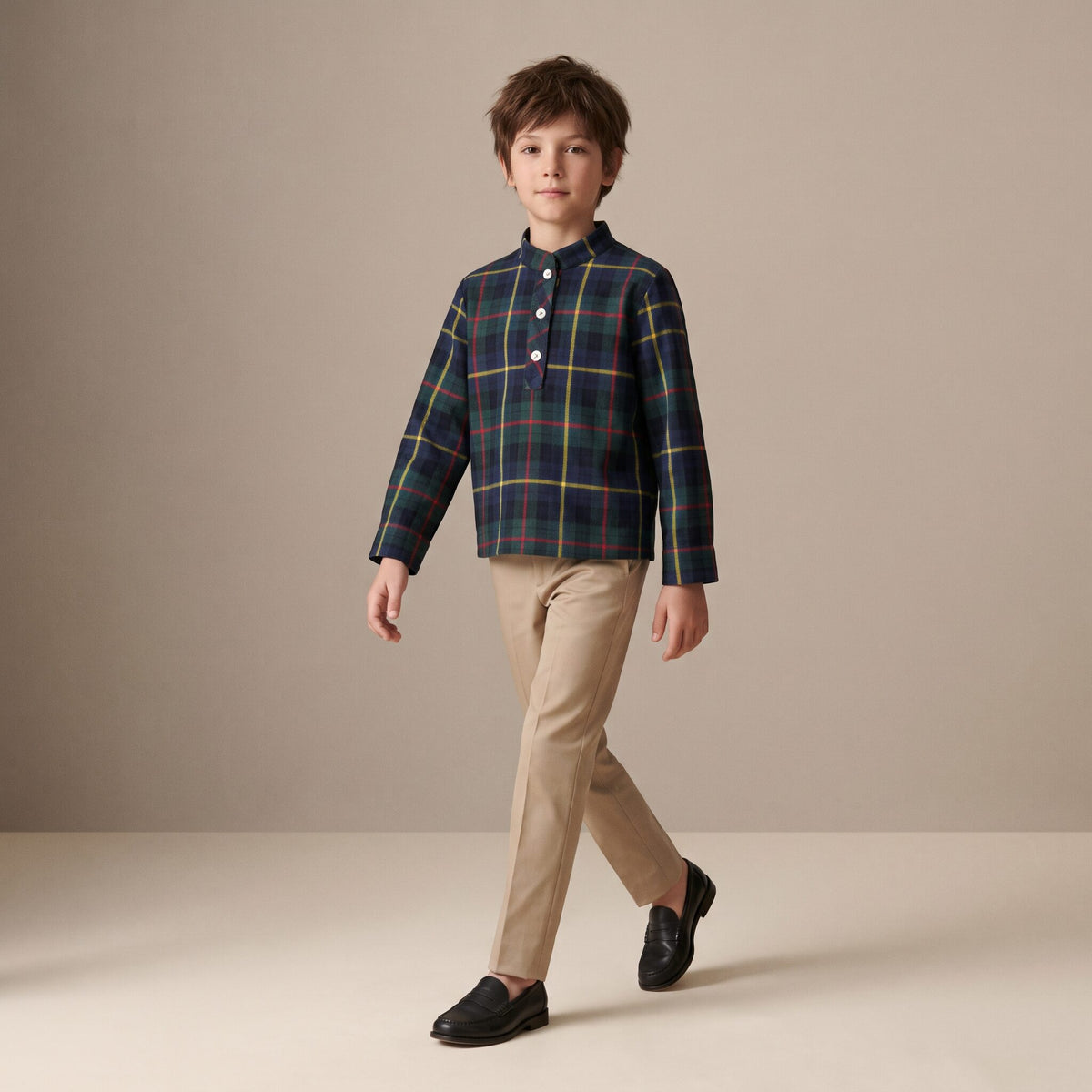 Little Country Jacket in Red Stewart Tartan — Mrs. Francoise Holidays 2026