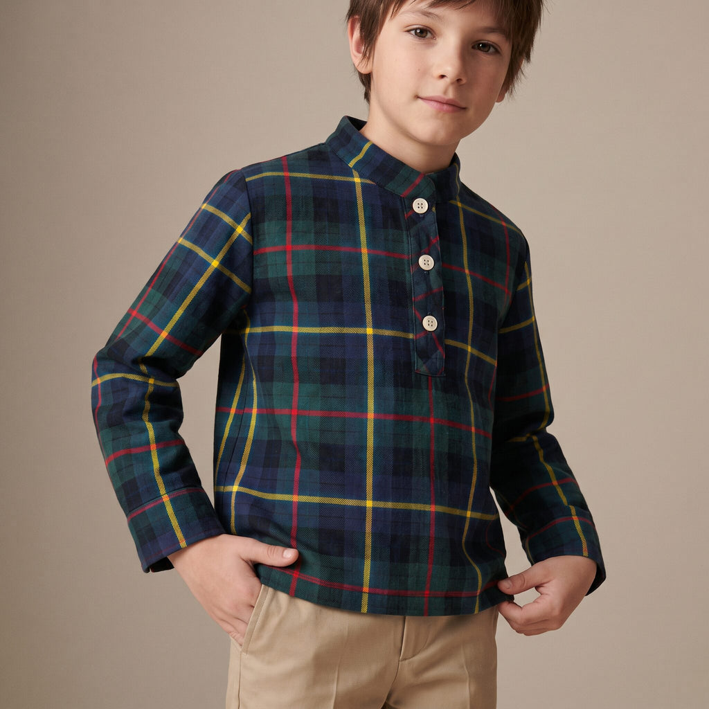 Little Country Jacket in Red Stewart Tartan — Mrs. Francoise Holidays 2026