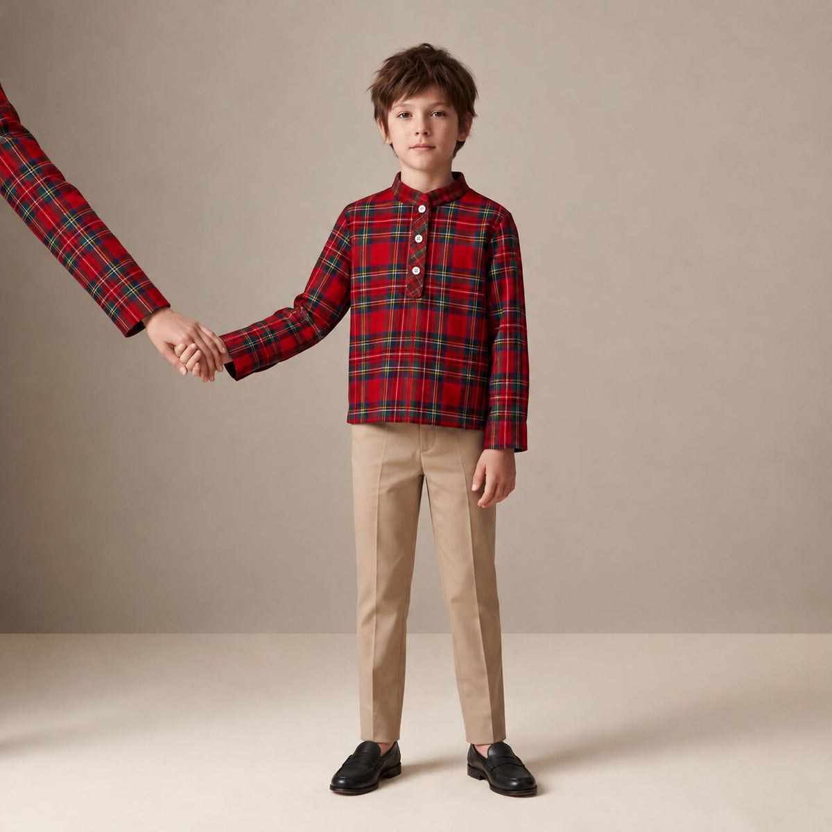 Little Country Jacket in Red Stewart Tartan — Mrs. Francoise Holidays 2026