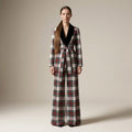 The Smoking Jacket in Ivory Highland Tartan — Mrs. Francoise Holidays 2026