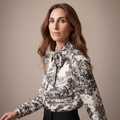 The Bow Tie Shirt — Black Toile